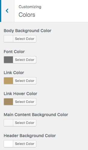 WordPress Customizer
